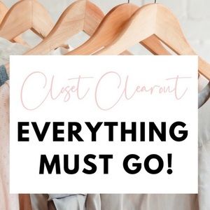 CLOSET CLOSE OUT. MAKE ME AN OFFER.